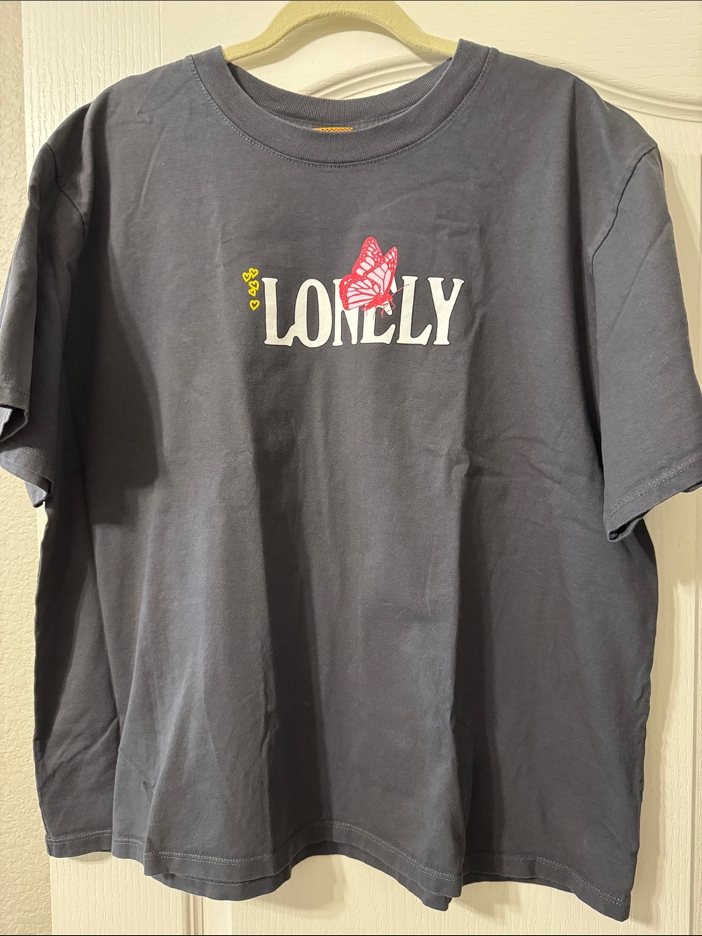 Lonely Ghost Graphic Short-Sleeve T-Shirt - Charcoal 3XL